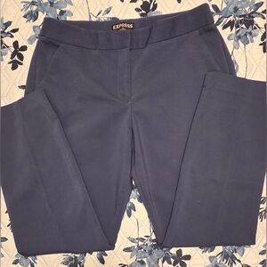 Express Columnist Ankle Pants Size 10 | Navy Blue Work Slacks
